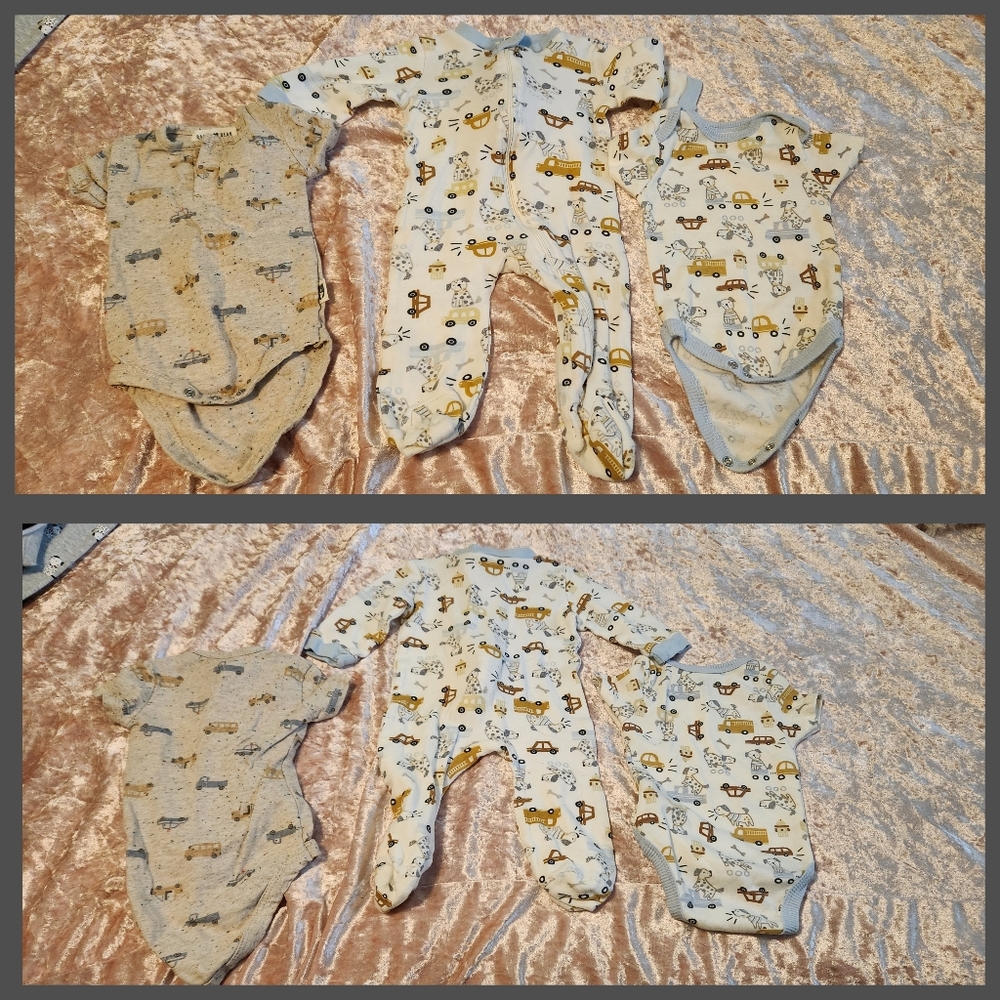 Baby Sleeper And Onesies Set